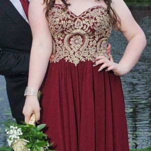 Maroon Prom Dress